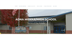 Desktop Screenshot of adnamiddlehighschool.weebly.com