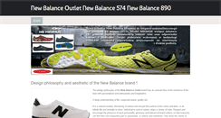 Desktop Screenshot of newbalanceoutlet574.weebly.com