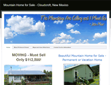 Tablet Screenshot of mountainhomeforsale-nm.weebly.com