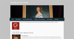 Desktop Screenshot of paintingsbycookieziemba.weebly.com