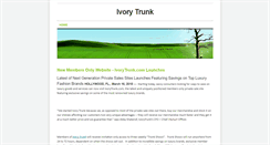 Desktop Screenshot of ivorytrunk.weebly.com