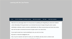 Desktop Screenshot of learningwithmslisapereira.weebly.com