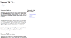 Desktop Screenshot of nintendowiiprice.weebly.com
