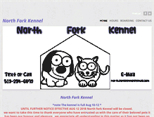 Tablet Screenshot of northforkkennel.weebly.com