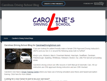 Tablet Screenshot of carolinesdrivingschoolblog.weebly.com