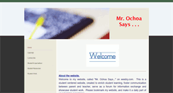 Desktop Screenshot of mrochoasays.weebly.com
