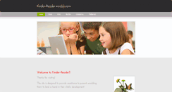 Desktop Screenshot of kinder-reader.weebly.com