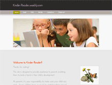 Tablet Screenshot of kinder-reader.weebly.com