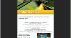 Desktop Screenshot of electronicexport.weebly.com