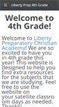 Mobile Screenshot of libertyprep4thgrade.weebly.com