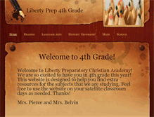 Tablet Screenshot of libertyprep4thgrade.weebly.com