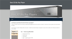 Desktop Screenshot of best-3d-blu-ray-player.weebly.com