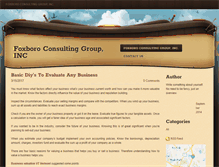 Tablet Screenshot of foxbor-consulting.weebly.com