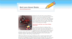 Desktop Screenshot of best-lawn-mower-blades-best-lawn-mower-blades-and-reviews.weebly.com