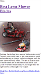 Mobile Screenshot of best-lawn-mower-blades-best-lawn-mower-blades-and-reviews.weebly.com