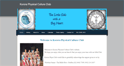 Desktop Screenshot of kororaphysicalcultureclub.weebly.com
