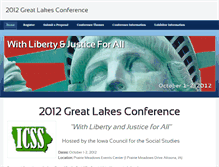 Tablet Screenshot of 2012greatlakesconference.weebly.com