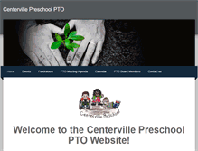 Tablet Screenshot of centervillepreschoolpto.weebly.com