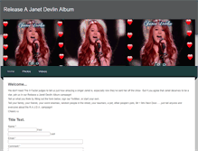 Tablet Screenshot of janetdevlinalbum.weebly.com