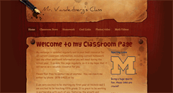 Desktop Screenshot of mrvandenbergsclassroompage.weebly.com