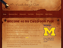 Tablet Screenshot of mrvandenbergsclassroompage.weebly.com