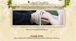 Desktop Screenshot of magickalhandfasting.weebly.com