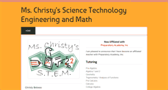 Desktop Screenshot of mschristysmathscience.weebly.com