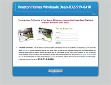 Tablet Screenshot of houstonhomeswholesaledeals.weebly.com