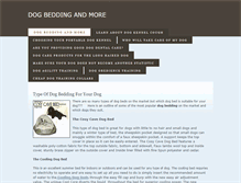 Tablet Screenshot of dogbeddingandmore.weebly.com