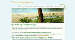 Desktop Screenshot of culn131sampleeportfolio.weebly.com