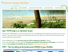 Tablet Screenshot of culn131sampleeportfolio.weebly.com
