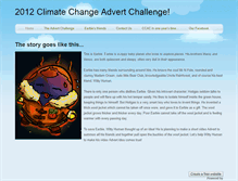 Tablet Screenshot of climatechangeadvertchallenge.weebly.com