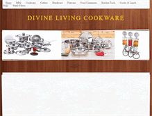 Tablet Screenshot of divinelivingcookware.weebly.com