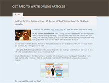 Tablet Screenshot of getpaidtowriteonlinearticles.weebly.com