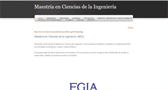 Desktop Screenshot of maestriacienciasingenieria.weebly.com