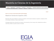 Tablet Screenshot of maestriacienciasingenieria.weebly.com