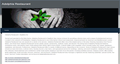 Desktop Screenshot of adelphiarestaurant.weebly.com