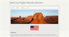 Desktop Screenshot of gameoverfugitiverecovery.weebly.com