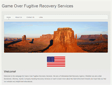 Tablet Screenshot of gameoverfugitiverecovery.weebly.com