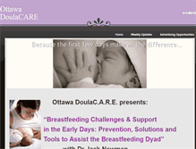 Tablet Screenshot of doulacareottawa.weebly.com