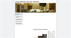 Desktop Screenshot of cheapwoodenstoragecabinets.weebly.com