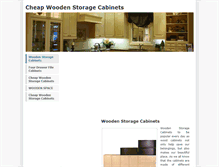 Tablet Screenshot of cheapwoodenstoragecabinets.weebly.com