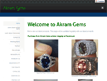 Tablet Screenshot of akramgems.weebly.com