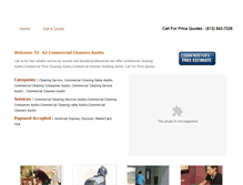 Tablet Screenshot of commercialcleanersaustin.weebly.com