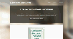 Desktop Screenshot of desiccants.weebly.com