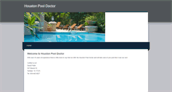 Desktop Screenshot of houstonpooldoctor.weebly.com