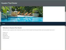 Tablet Screenshot of houstonpooldoctor.weebly.com