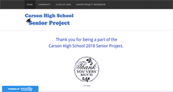 Desktop Screenshot of chsseniorproject.weebly.com