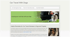 Desktop Screenshot of cartravelwithdogs.weebly.com