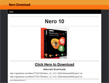 Tablet Screenshot of nero10download.weebly.com